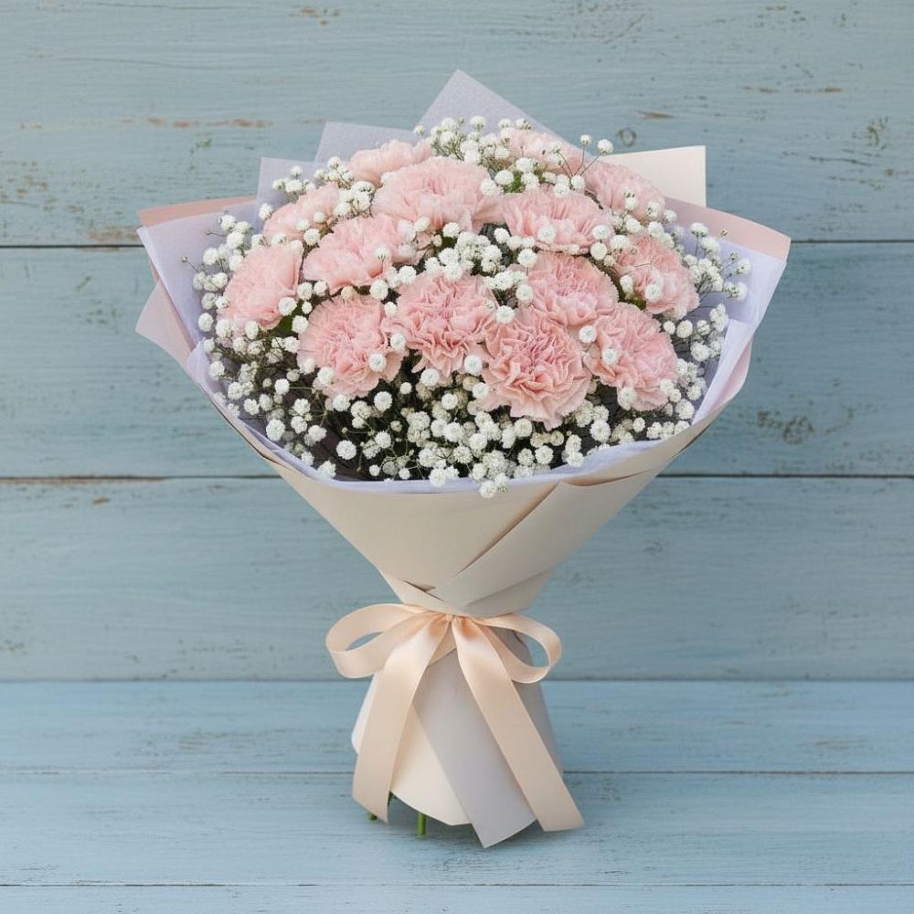 Букет цветов из: Гвоздики в Эдельбае