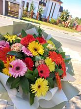 Букет цветов из:  Герберы #REPLACE_PRED# Эдельбае