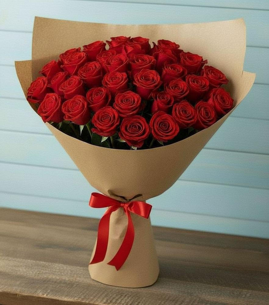 Букет Красные розы Милано в Эдельбае