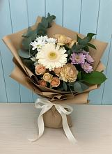 Букет цветов из:  Герберы и Хризантемы в Эдельбае