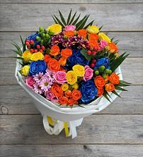 Букет цветов из:  Розы и Хризантемы в Эдельбае