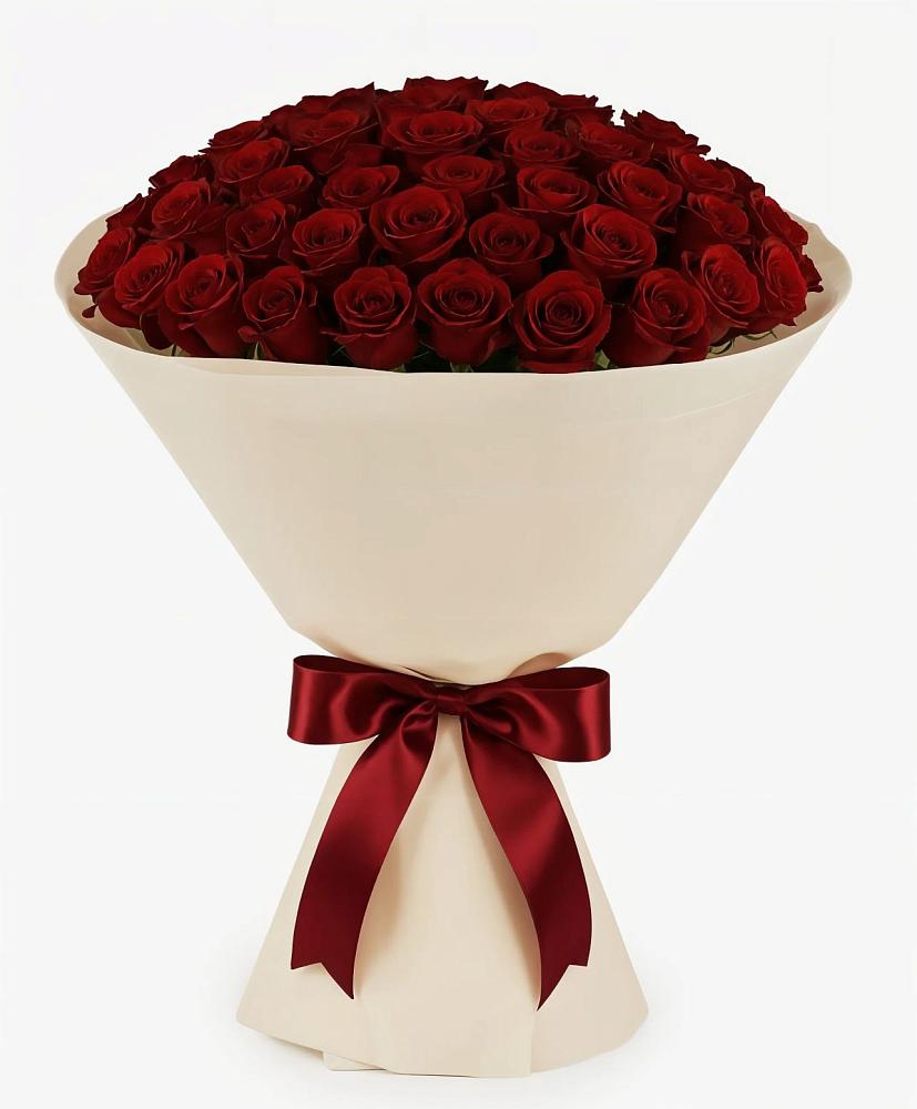 Букет 101 Бордовая роза Блэк Бакарра в Эдельбае